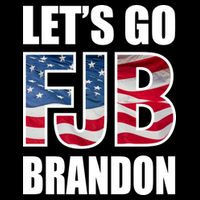 FJB Let's Go Brandon FJB Flag Image Apparel Drawstring Bag