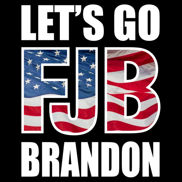 FJB Let's Go Brandon FJB Flag Image Apparel Drawstring Bag