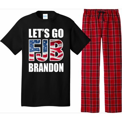 FJB Let's Go Brandon FJB Flag Image Apparel Pajama Set