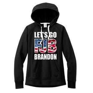 FJB Let's Go Brandon FJB Flag Image Apparel Women's Fleece Hoodie