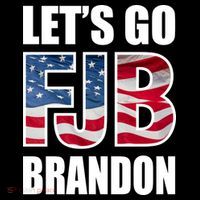 FJB Let's Go Brandon FJB Flag Image Apparel Flatbill Hat