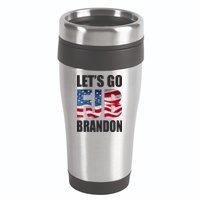 FJB Let's Go Brandon FJB Flag Image Apparel 16oz Travel Tumbler
