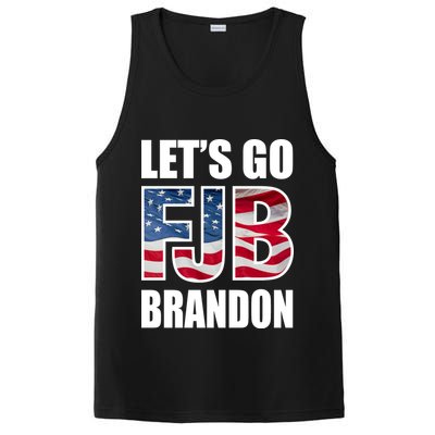 FJB Let's Go Brandon FJB Flag Image Apparel PosiCharge Competitor Tank