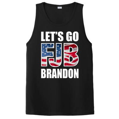 FJB Let's Go Brandon FJB Flag Image Apparel PosiCharge Competitor Tank