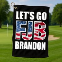 FJB Let's Go Brandon FJB Flag Image Apparel Golf Towel