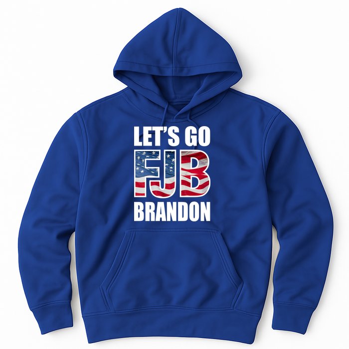 FJB Let's Go Brandon FJB Flag Image Apparel Hoodie