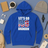 FJB Let's Go Brandon FJB Flag Image Apparel Hoodie