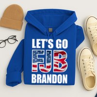 FJB Let's Go Brandon FJB Flag Image Apparel Hoodie