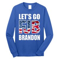 FJB Let's Go Brandon FJB Flag Image Apparel Long Sleeve Shirt