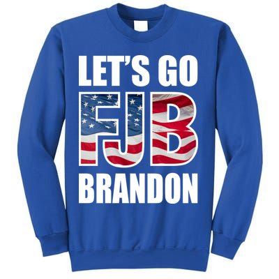 FJB Let's Go Brandon FJB Flag Image Apparel Sweatshirt