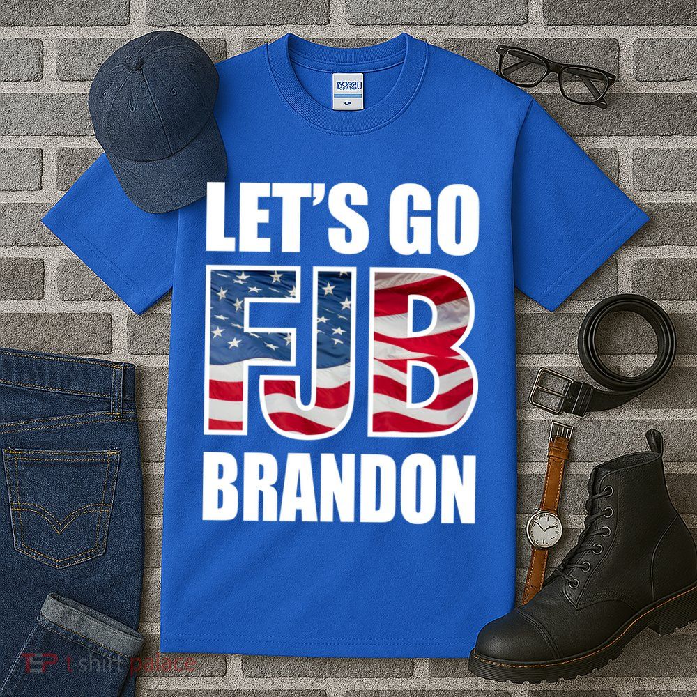 FJB Let's Go Brandon FJB Flag Image Apparel Tall T-Shirt
