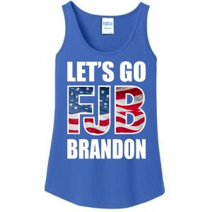 FJB Let's Go Brandon FJB Flag Image Apparel Ladies Essential Tank