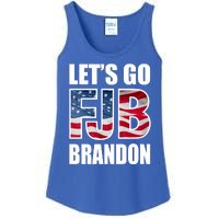 FJB Let's Go Brandon FJB Flag Image Apparel Ladies Essential Tank