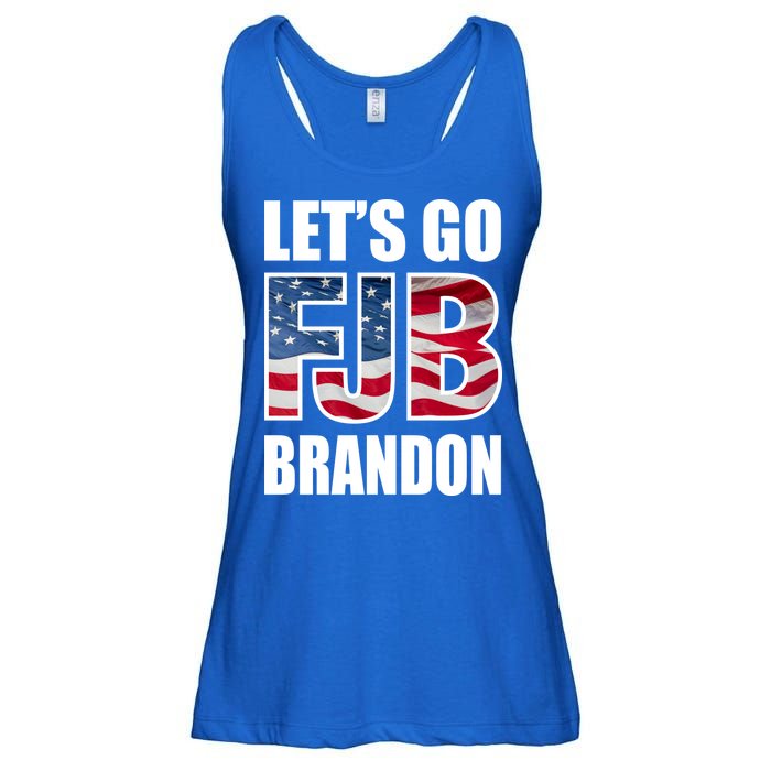 FJB Let's Go Brandon FJB Flag Image Apparel Ladies Essential Flowy Tank