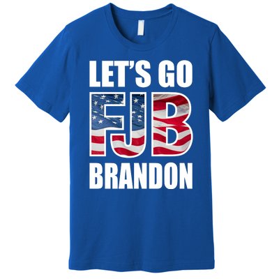 FJB Let's Go Brandon FJB Flag Image Apparel Premium T-Shirt