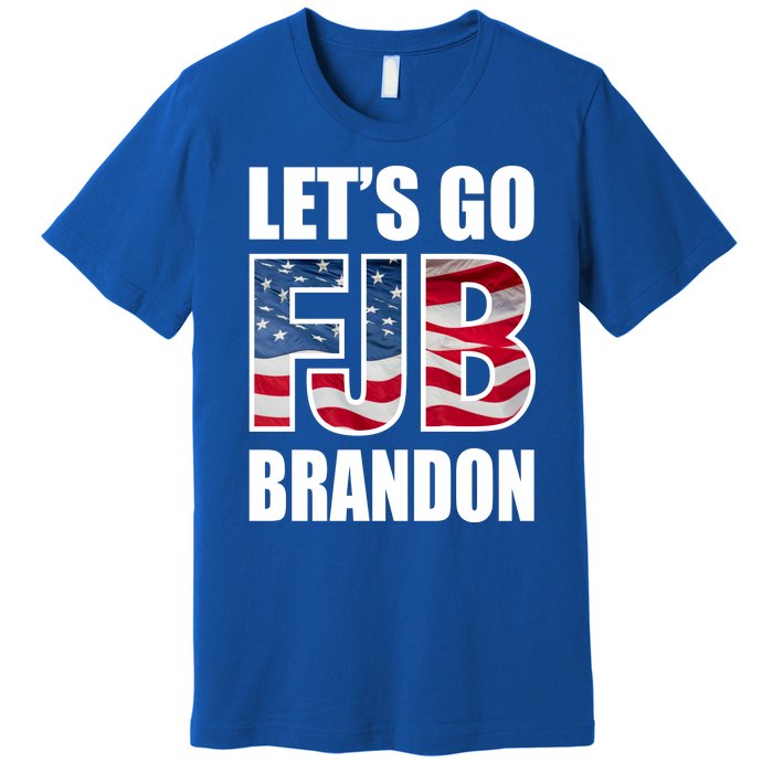 FJB Let's Go Brandon FJB Flag Image Apparel Premium T-Shirt