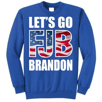 FJB Let's Go Brandon FJB Flag Image Apparel Tall Sweatshirt