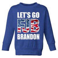 FJB Let's Go Brandon FJB Flag Image Apparel Toddler Sweatshirt