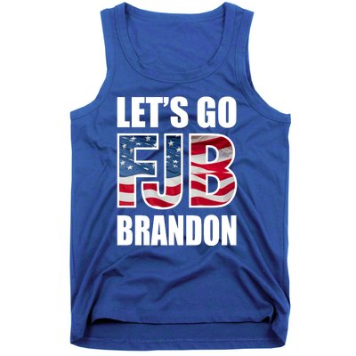 FJB Let's Go Brandon FJB Flag Image Apparel Tank Top