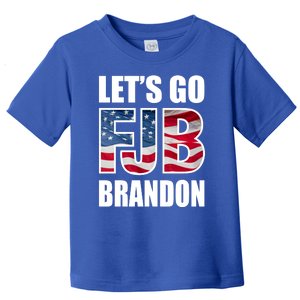 FJB Let's Go Brandon FJB Flag Image Apparel Toddler T-Shirt