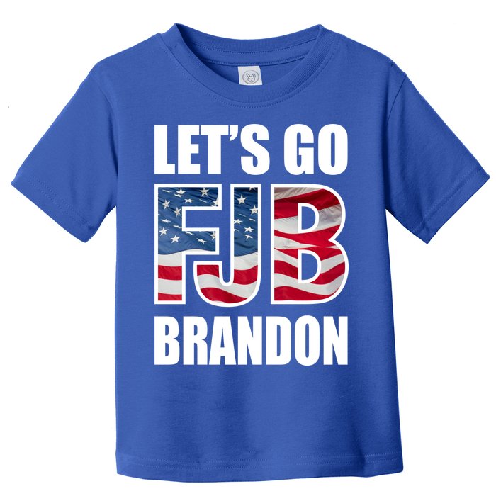 FJB Let's Go Brandon FJB Flag Image Apparel Toddler T-Shirt