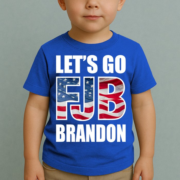 FJB Let's Go Brandon FJB Flag Image Apparel Toddler T-Shirt