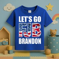 FJB Let's Go Brandon FJB Flag Image Apparel Toddler T-Shirt