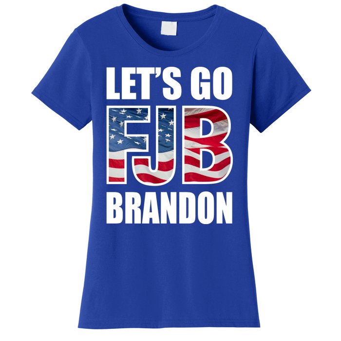 FJB Let's Go Brandon FJB Flag Image Apparel Women's T-Shirt