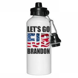 FJB Let's Go Brandon FJB Flag Image Apparel Aluminum Water Bottle