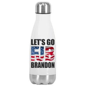 FJB Let's Go Brandon FJB Flag Image Apparel Stainless Steel Insulated Water Bottle