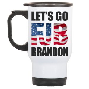 FJB Let's Go Brandon FJB Flag Image Apparel Stainless Steel Travel Mug