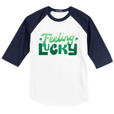 Feeling Lucky Great Gift Baseball Sleeve Shirt