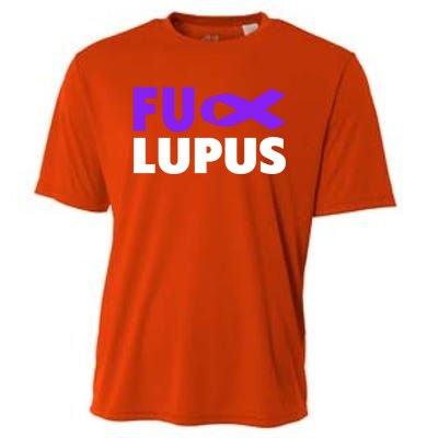 Fuck Lupus Gift Fu Lupus Awareness Meaningful Gift Cooling Performance Crew T-Shirt