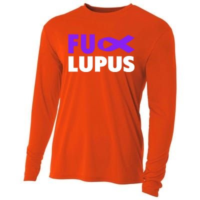 Fuck Lupus Gift Fu Lupus Awareness Meaningful Gift Cooling Performance Long Sleeve Crew