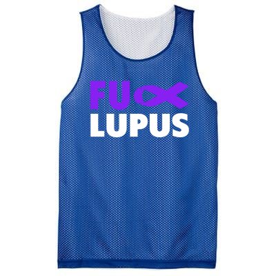 Fuck Lupus Gift Fu Lupus Awareness Meaningful Gift Mesh Reversible Basketball Jersey Tank