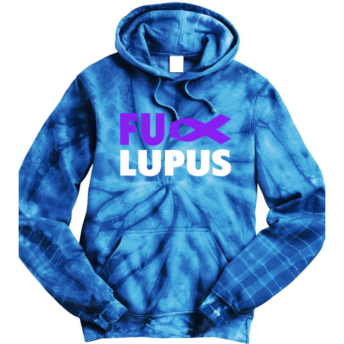 Fuck Lupus Gift Fu Lupus Awareness Meaningful Gift Tie Dye Hoodie