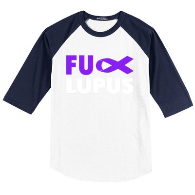 Fuck Lupus Gift Fu Lupus Awareness Meaningful Gift Baseball Sleeve Shirt