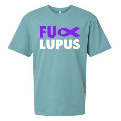 Fuck Lupus Gift Fu Lupus Awareness Meaningful Gift Sueded Cloud Jersey T-Shirt