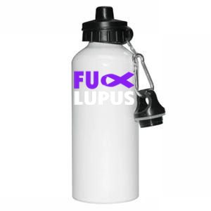 Fuck Lupus Gift Fu Lupus Awareness Meaningful Gift Aluminum Water Bottle