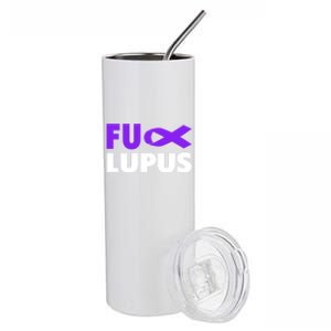 Fuck Lupus Gift Fu Lupus Awareness Meaningful Gift Stainless Steel Tumbler