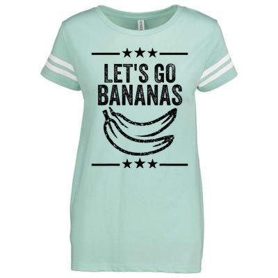 Funny LetS Go Bananas Distressed Grunge Meme Enza Ladies Jersey Football T-Shirt