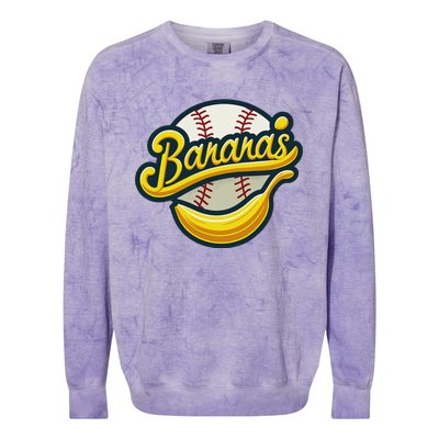 Funny LetS Go Bananas Colorblast Crewneck Sweatshirt