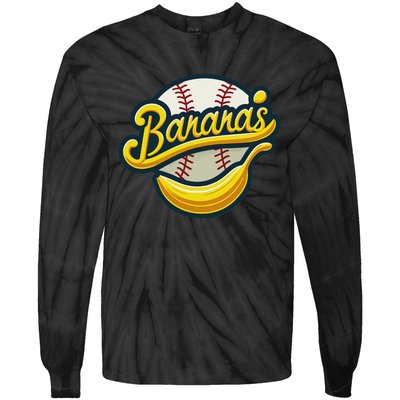 Funny LetS Go Bananas Tie-Dye Long Sleeve Shirt