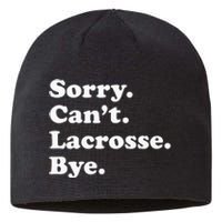 Funny Lacrosse Gift For Men Women Sustainable Beanie