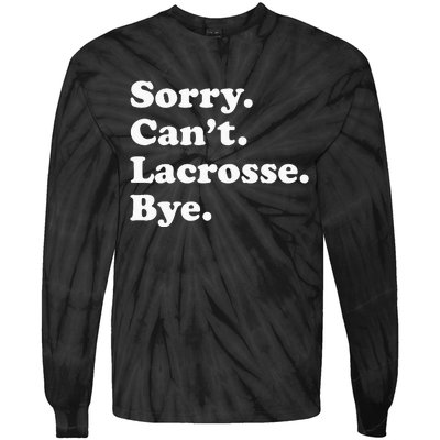 Funny Lacrosse Gift For Men Women Tie-Dye Long Sleeve Shirt