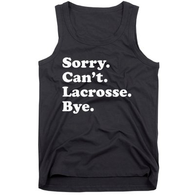 Funny Lacrosse Gift For Men Women Tank Top