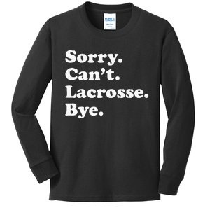 Funny Lacrosse Gift For Men Women Kids Long Sleeve Shirt