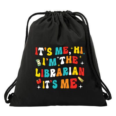 Funny Librarian Gifts Library Funny Librarian Drawstring Bag