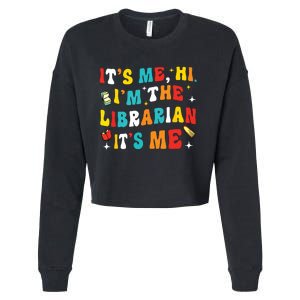 Funny Librarian Gifts Library Funny Librarian Cropped Pullover Crew