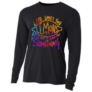 Funny Life Gives You Lemons Or At Least Gave You Something Cooling Performance Long Sleeve Crew